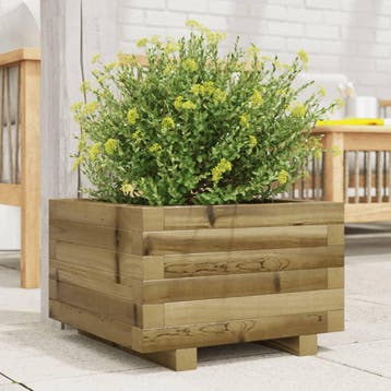 vidaXL Plantenbak 40x40x26,5 cm geïmpregneerd grenenhout, Verzenden