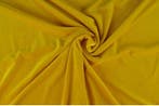 10 meter stretch fluweel - Geel, Hobby en Vrije tijd, Stoffen en Lappen, Verzenden, 120 cm of meer, Geel, Polyester