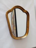 Miroir - Bois, Plaqué or - Miroir vintage en bois italien, Antiquités & Art