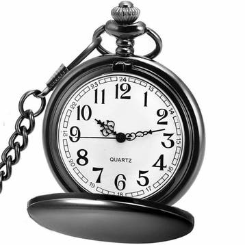 Fako - Zakhorloge - XXL - Classic - Ø 47mm - Zwart, Verzenden, Nieuw