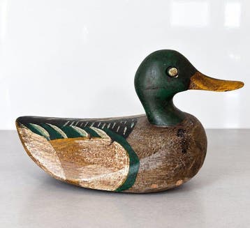 Appelant canard - Vintage 25 cm Hunting Duck Decoy –