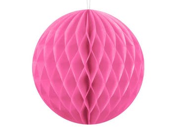 Honeycomb Bal Roze 10cm, Verzenden