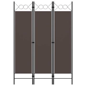 vidaXL Kamerscherm met 3 panelen 120x180 cm bruin, Verzenden