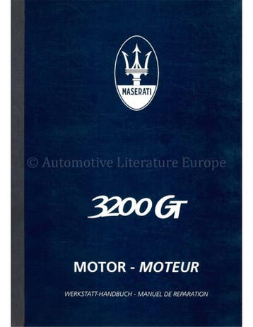 1999 MASERATI 3200GT WERKPLAATSHANDBOEK MOTOR, Auto diversen, Handleidingen en Instructieboekjes