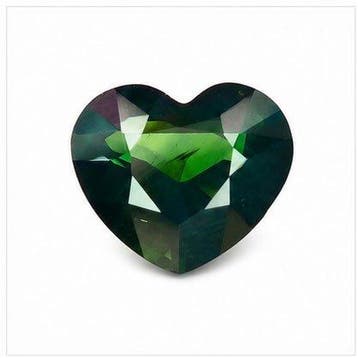 1 pcs Groen, Blauw Saffier - 5.18 ct - Gemological Institute, Nieuw
