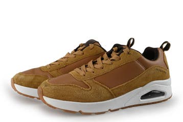 Skechers Sneakers in maat 44 Cognac, Kleding | Heren, Schoenen, Overige kleuren, Verzenden, Zo goed als nieuw, Skechers