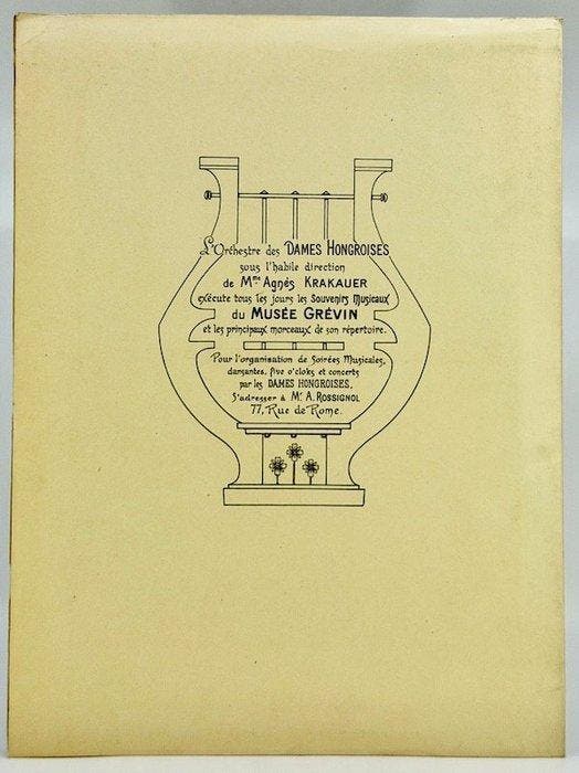 André ROSSIGNOL / Jules CHÉRET - Polka tzigane des dames, Antiek en Kunst, Antiek | Boeken en Manuscripten