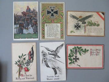 Duitsland - Militair - Duitsland Patriottische postkaarten, Gelopen