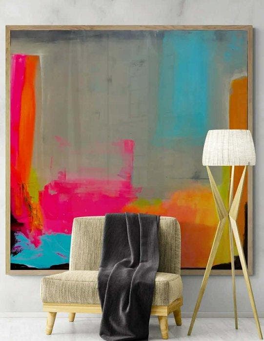 Giogia fl - Credit Card Baby -XXL -, Antiquités & Art, Art | Peinture | Moderne