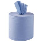 Centrefeed handdoekrollen blauw | 6 stuks | 2 laags Jantex, Verzenden, Nieuw in verpakking