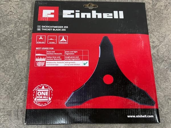 Veiling - 2x Einhell bosmaaierblad ø255mm, Bricolage & Construction, Outillage | Pièces de machine & Accessoires