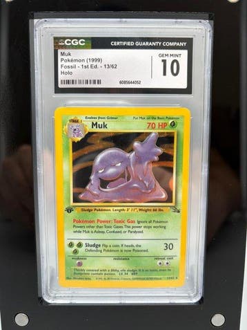 Pokémon Graded card - Muk Holo, Première édition - CGC 10 -, Hobby & Loisirs créatifs, Jeux de cartes à collectionner | Pokémon