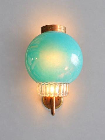 Wandlamp - Geregistreerd ontwerp - Opaline glas - wandlamp