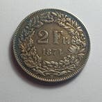 Zwitserland. 2 Francs 1850/1874, Postzegels en Munten