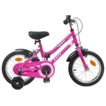 vidaXL Kinderfiets 12 Inch voor 2-4 jaar oud Roze Zwart, Verzenden, Nieuw