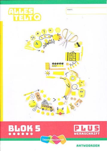 Alles Telt Q Antwoorden Werkschrift Plus blok 5 groep 3, Verzenden