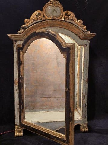 Vitrine - Bois polychrome, Antiquités & Art