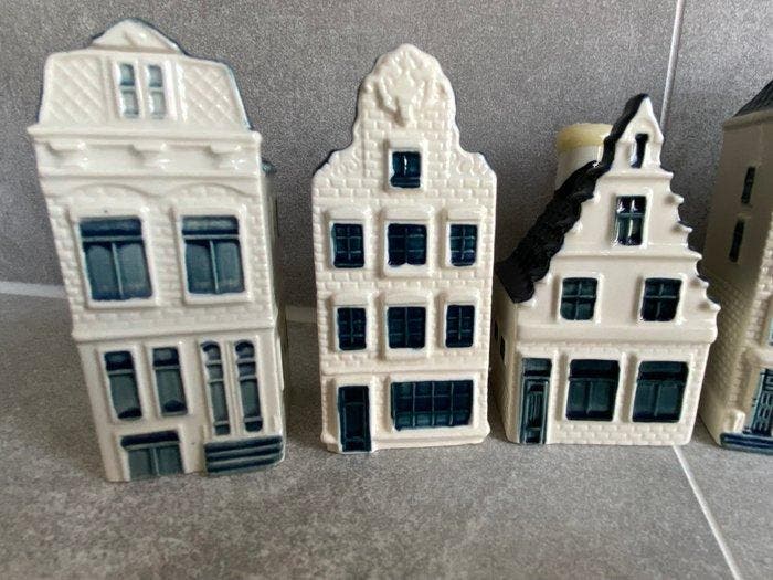 KLM-huisje - Bols - Tien KLM huisjes - Nr. 71 t/m 80, Antiek en Kunst, Antiek | Wandborden en Tegels