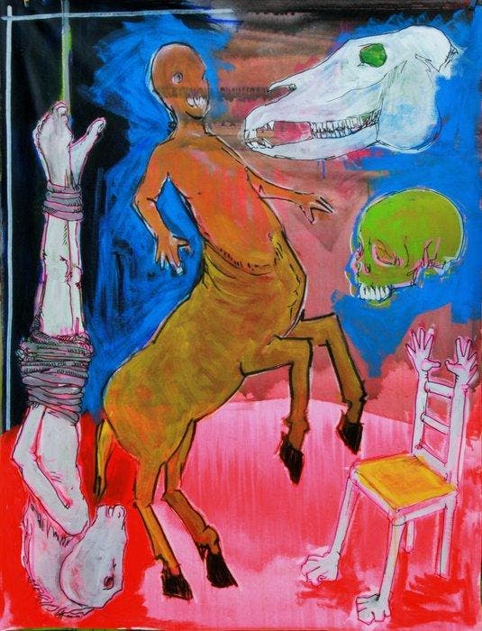 Baptiste Laurent - Centaure, Antiek en Kunst, Kunst | Schilderijen | Modern