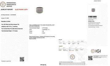 Ring - 18 karaat Witgoud - 4.15ct. tw. Diamant (Natuurlijk), Nieuw