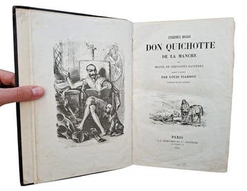 De Cervantes / Johannot - LIngénieux Hidalgo Don Quichotte, Antiquités & Art
