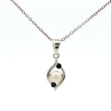 Zonder minimumprijs - Hanger Zilver - 1.09ct. tw. Gemengde