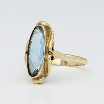 Ring - 14 karaat Geel goud - Spinel, Nieuw