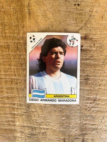 Panini World Cup Italia 90 Diego Maradona - 58 Sticker -