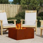 vidaXL Vuurkorf Bruin 60 x 60 x 30 cm Cortenstaal, Verzenden, Nieuw