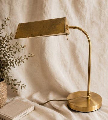 Tafellamp - IJzer, Messing - Industriële werkplaatslamp, Nieuw