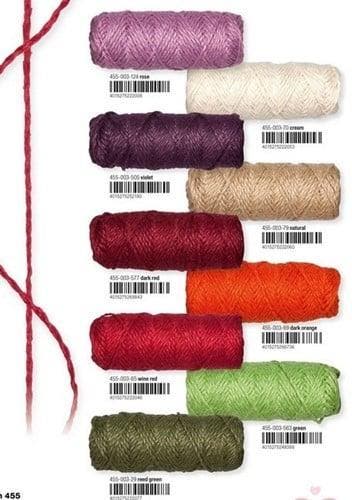 Jute touw Bindkoord 69 Donkeroranje rol 50 meter, Nieuw