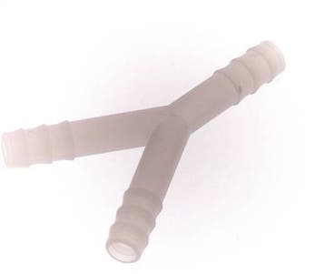 Connecteur de tuyau en Y en PVDF de 9 mm (3/8) [2 pièces]., Verzenden