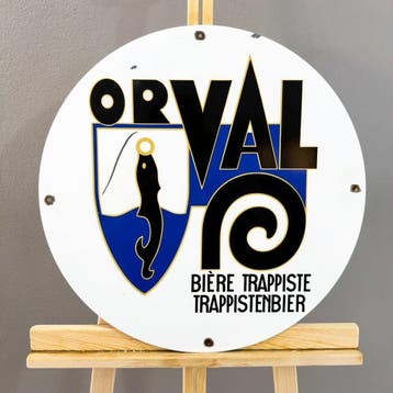 Orval Trappist Bier – Verouderd Vintage Bord – 50 cm – Op
