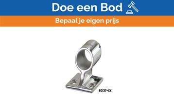 Bieden: Stanchion stainless steel center fittings 60 deg 80, Watersport en Boten, Ophalen of Verzenden, Nieuw