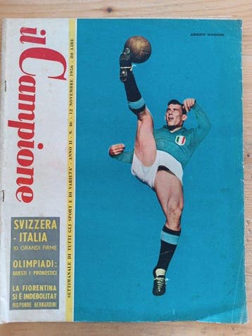 Juventus - Calcio - Lotto 9 riviste Il Campione 1956-1960 –