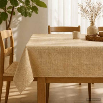 vidaXL Jute Tafelkleed Naturel 160 x 270 cm 100% Tossa Jute, Huis en Inrichting, Verzenden, Nieuw