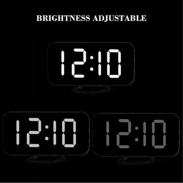 Multifunctionele Digitale LED Klok - Wekker Spiegel Alarm, Verzenden, Nieuw