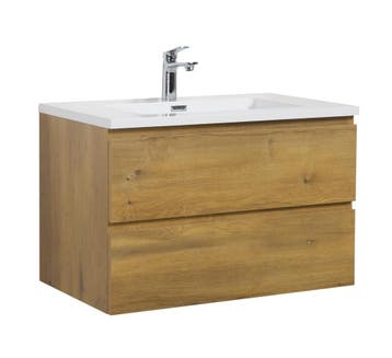 Badkamermeubel Set Angela 80cm Eiken Badmeubel, Verzenden