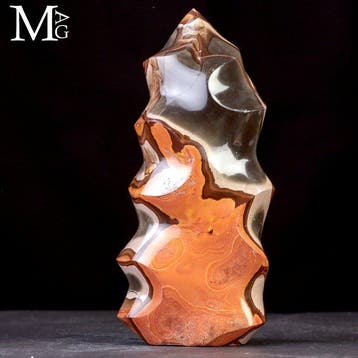 Natural Art Design Polychrome Jasper Vortex – Vlamsculptuur, Verzamelen, Mineralen en Fossielen