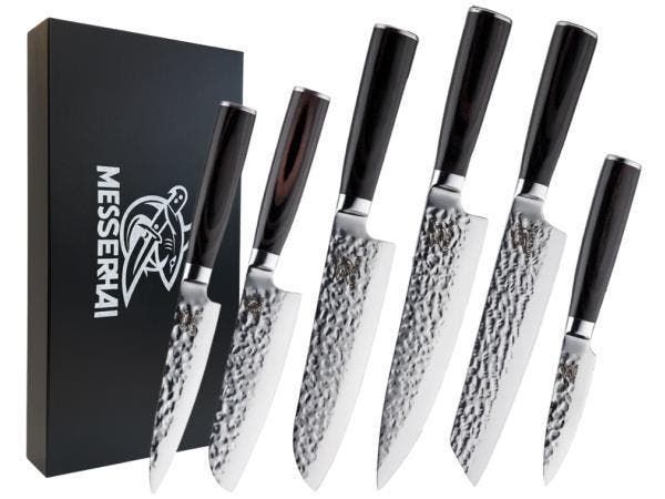 Veiling - Messerhai 6dlg Messenset RVS Tanoshi Black-Wood, Maison & Meubles, Cuisine | Ustensiles de cuisine