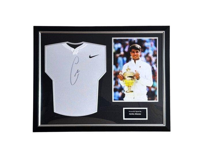 Grandslam Wimbledon - Carlos Alcaraz - Signed - Framed, Collections, Collections Autre