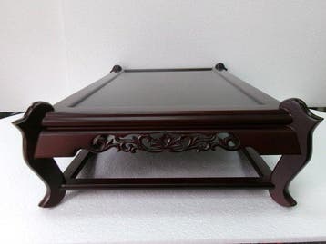 Pied de table - Support à fleurs en bois de style japonais,