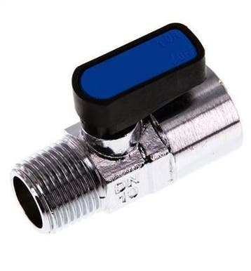 Mâle à Femelle R/Rp 1/2 2-Way Brass Mini Ball Valve Compact, Verzenden