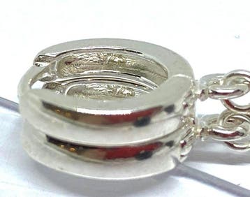 Midnight Pendulum : argent sterling 925, ambre noire