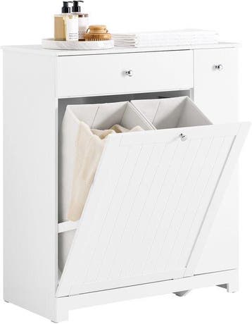 2dekans | SoBuy Badkamermeubel met Wasmand, Lade en, Ophalen of Verzenden, Nieuw