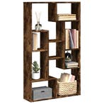 vidaXL Boekenkast 72x20x120,5 cm bewerkt hout gerookt, Verzenden, Nieuw