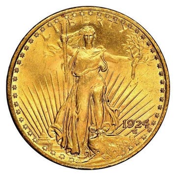 Verenigde Staten. 20 Dollars 1924 $20 USD American