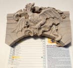 sculptuur, Fregio drago 30 cm x 20 cm - 20 cm - Steen