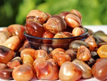 KAMR GEM | 5 kg A++ Premium Rode Gestreepte Carneool