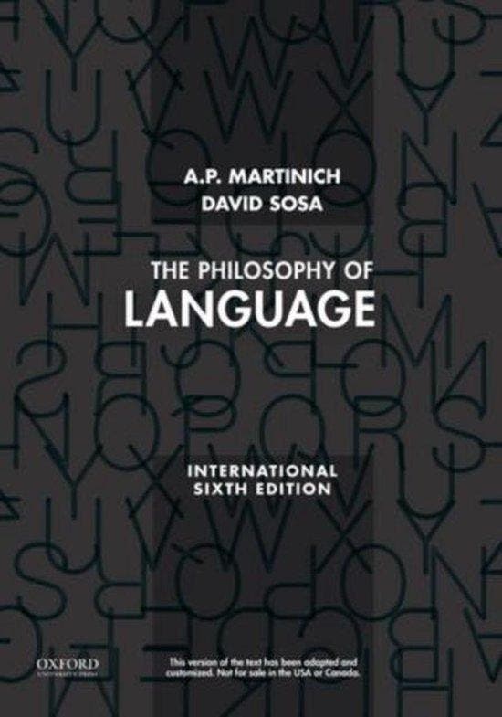 The Philosophy of Language 9780199795147 A. P. Martinich, Livres, Langue | Anglais, Envoi